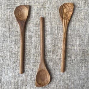 Olive Wood Corner Spoon