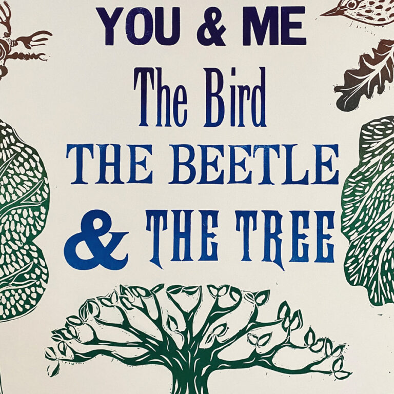 One Kin Letterpress Poster - Nicola Davies - Image 2