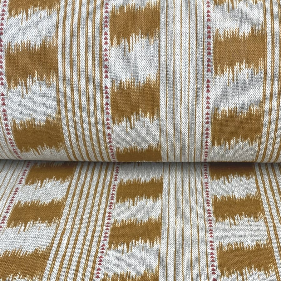 Otto Linen Stripe - Cinnamon