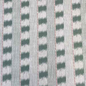 Otto Linen Stripe - Forest Green - Image 2