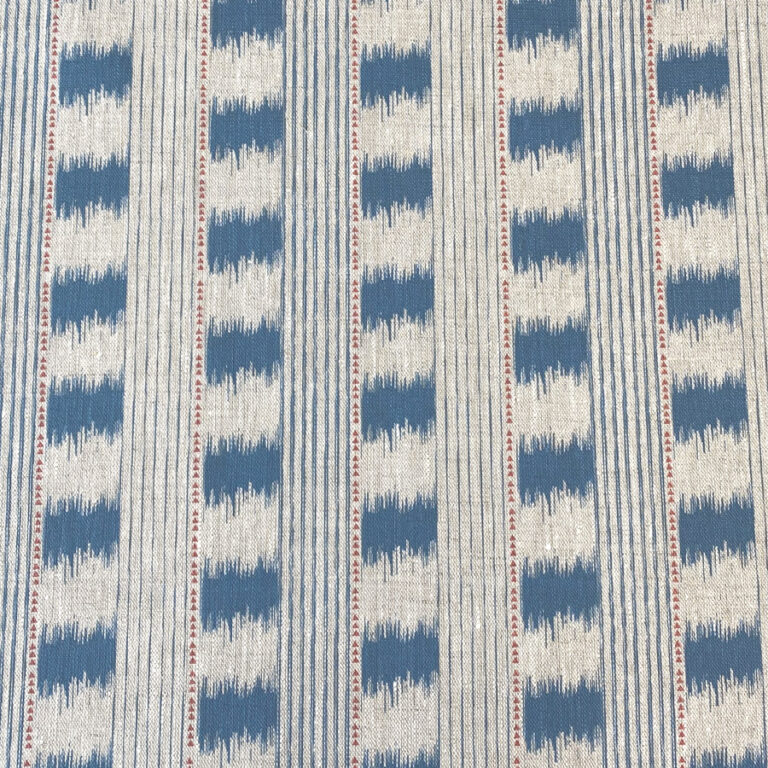 Otto Linen Stripe - Kingfisher Blue - Image 2
