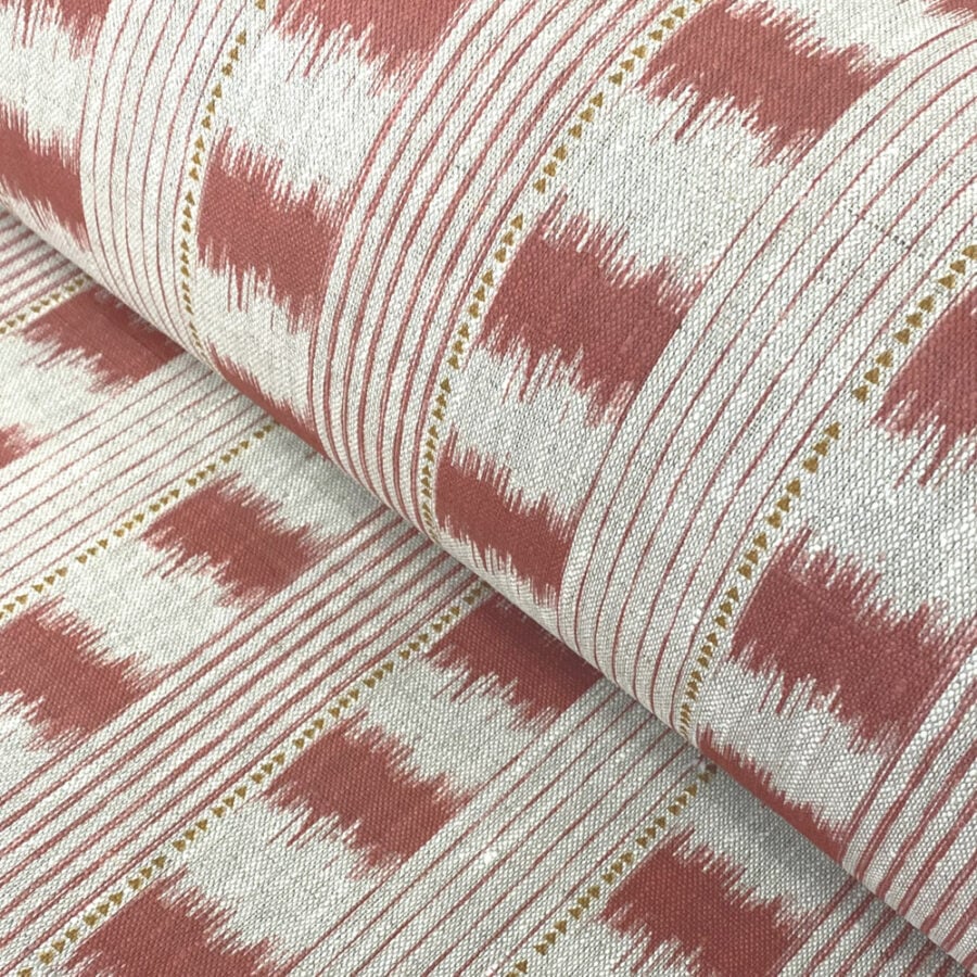 Otto Linen Stripe - Strawberry