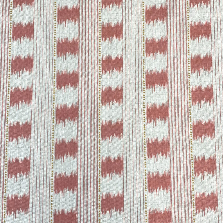 Otto Linen Stripe - Strawberry - Image 2