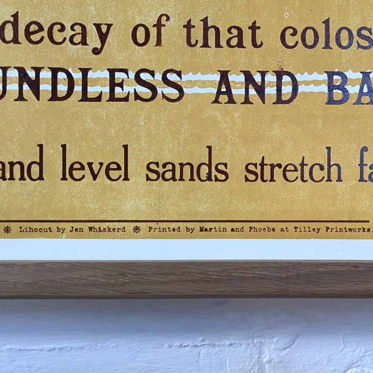 Ozymandias, Letterpress Poster - Image 3