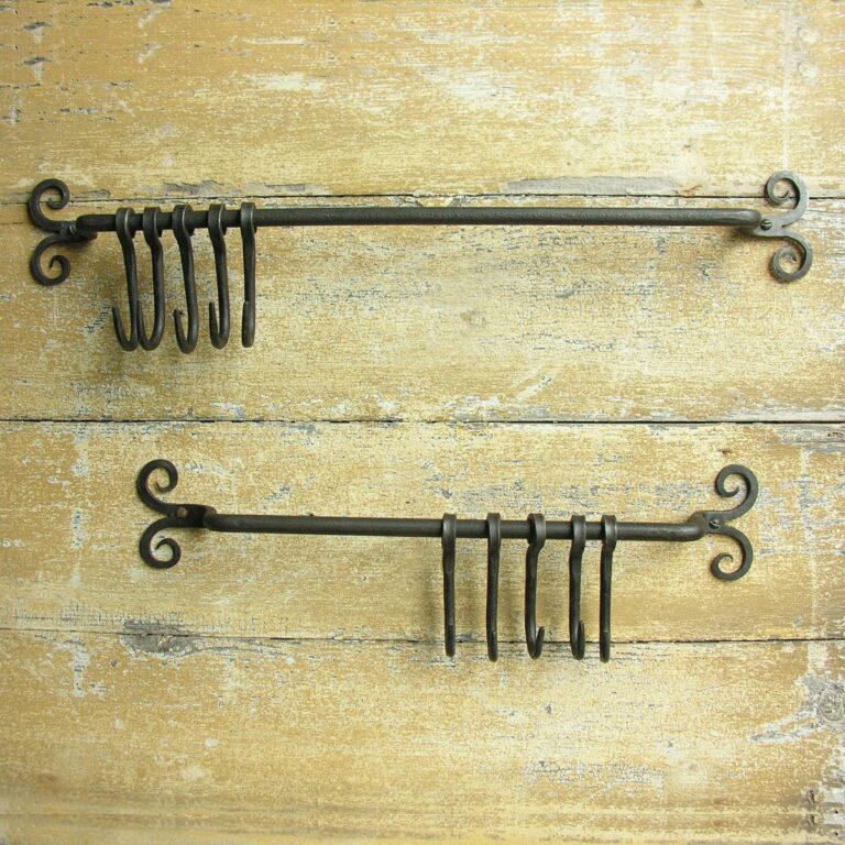 hand forged pan rack