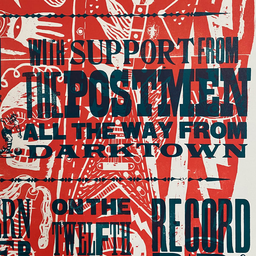 Pewke Band Letterpress Poster - Jonny Hannah