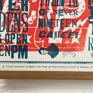 Pewke Band Letterpress Poster - Jonny Hannah - Image 3