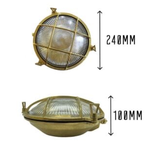 Large Brass Porthole Bulkhead - Image 2