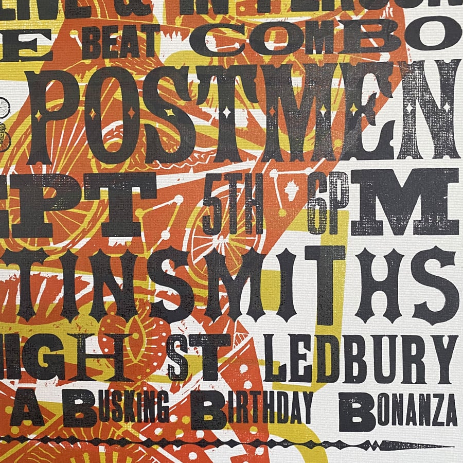 The Postmen Letterpress Poster - Jonny Hannah