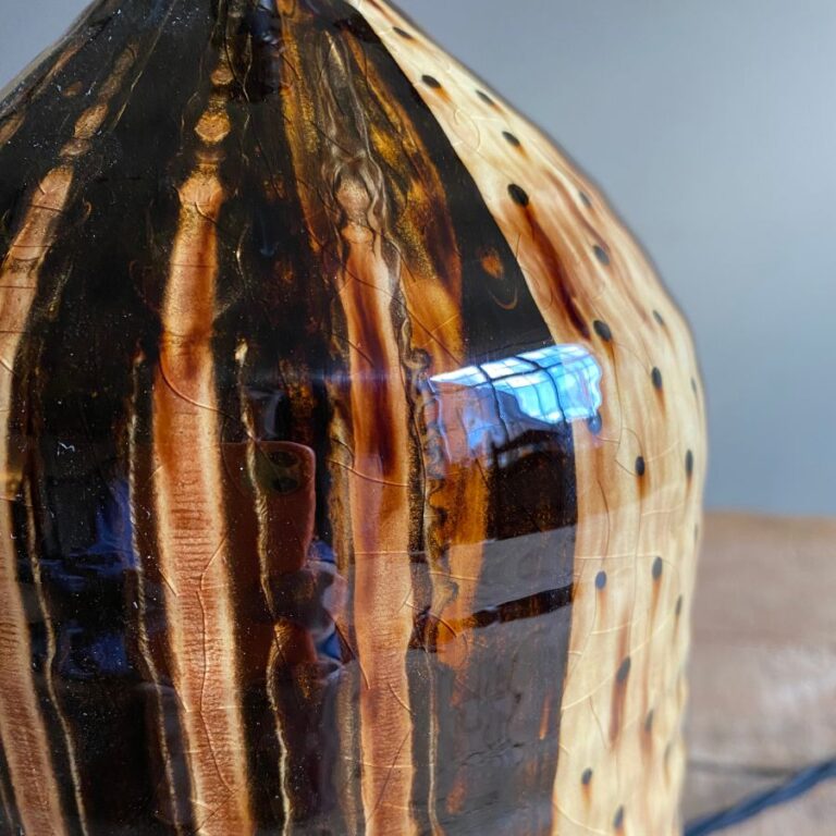 Russell Kingston Slipware Lamp RKL7 Green - Image 3