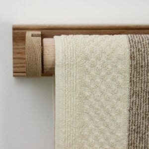 Oak Roller Towel Rail - Image 3