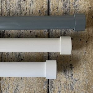 Straight Round Metal Curtain Track - Slate - Image 7