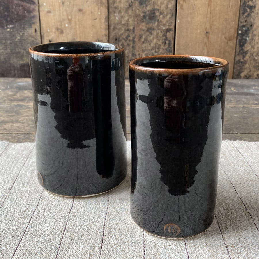 Stuart Houghton Vases - Tenmoku
