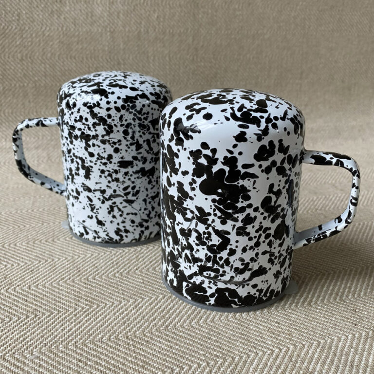 Enamelware Salt and Pepper Shaker Set