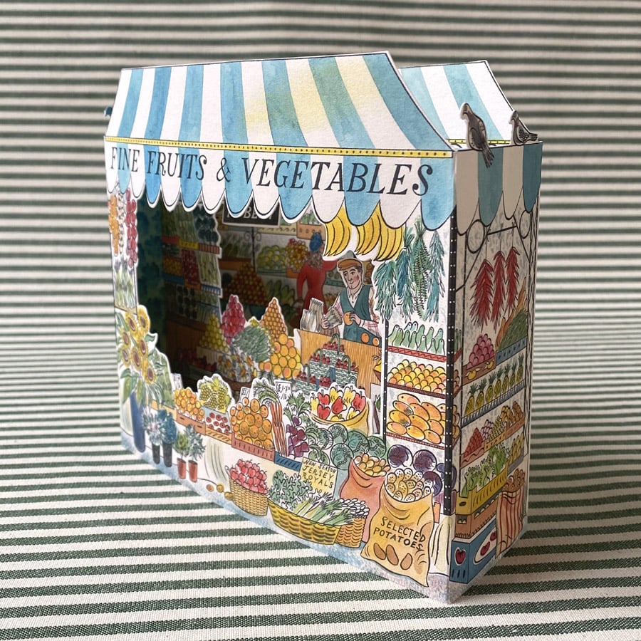 Emily Sutton 3D Card - Fruit & Vegetables