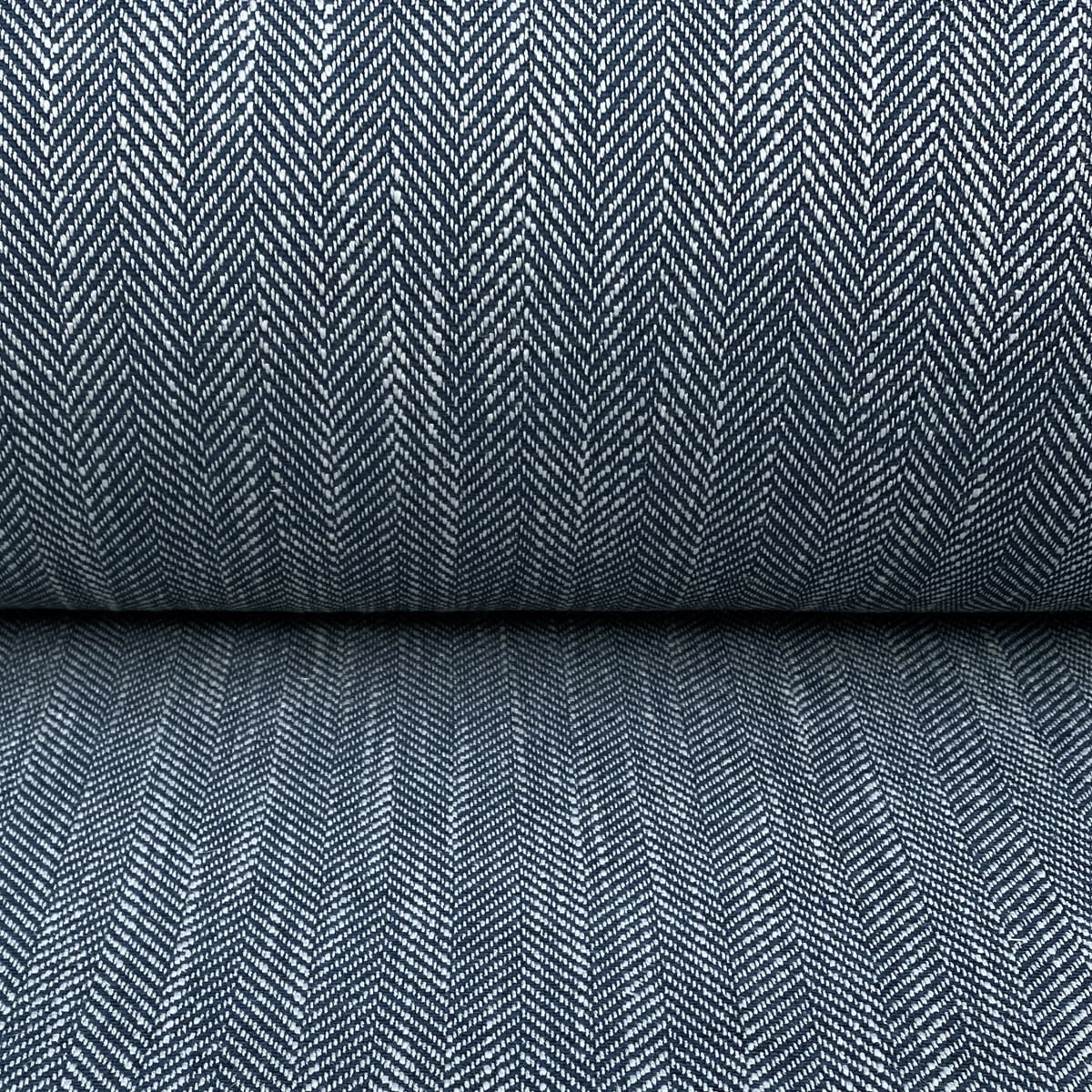 Upholstery Fabric Spey Herringbone - Indigo - Image 3