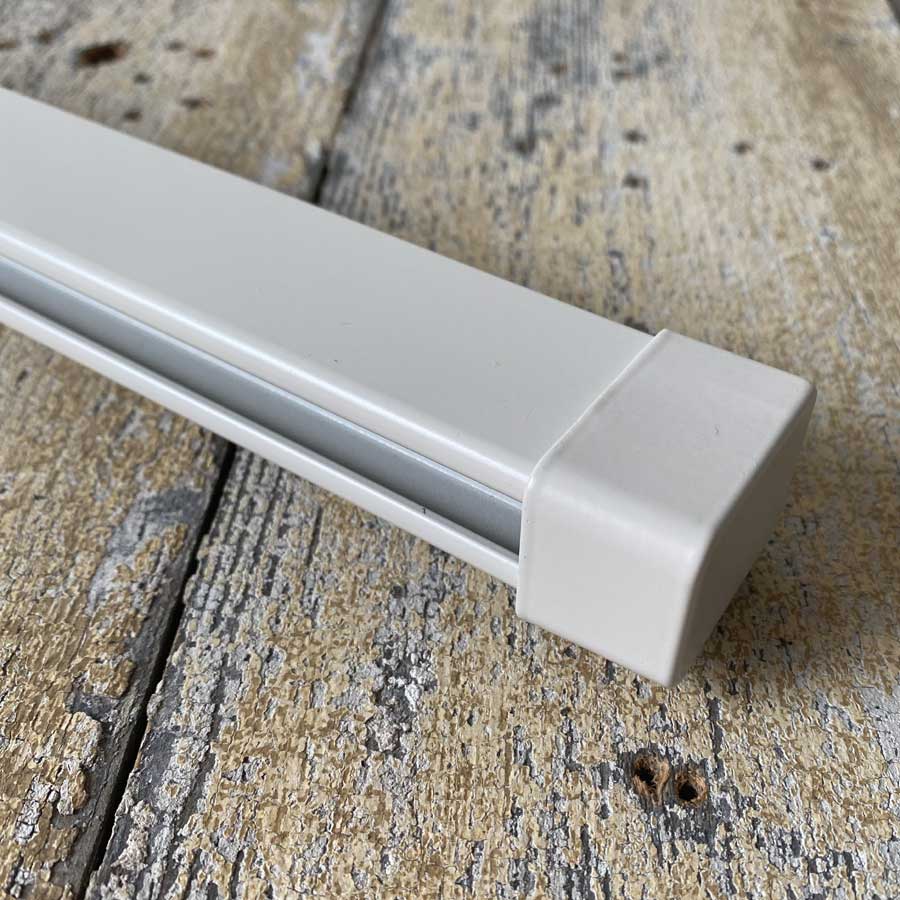Bendable Square Metal Bay Window Curtain Track - Oyster