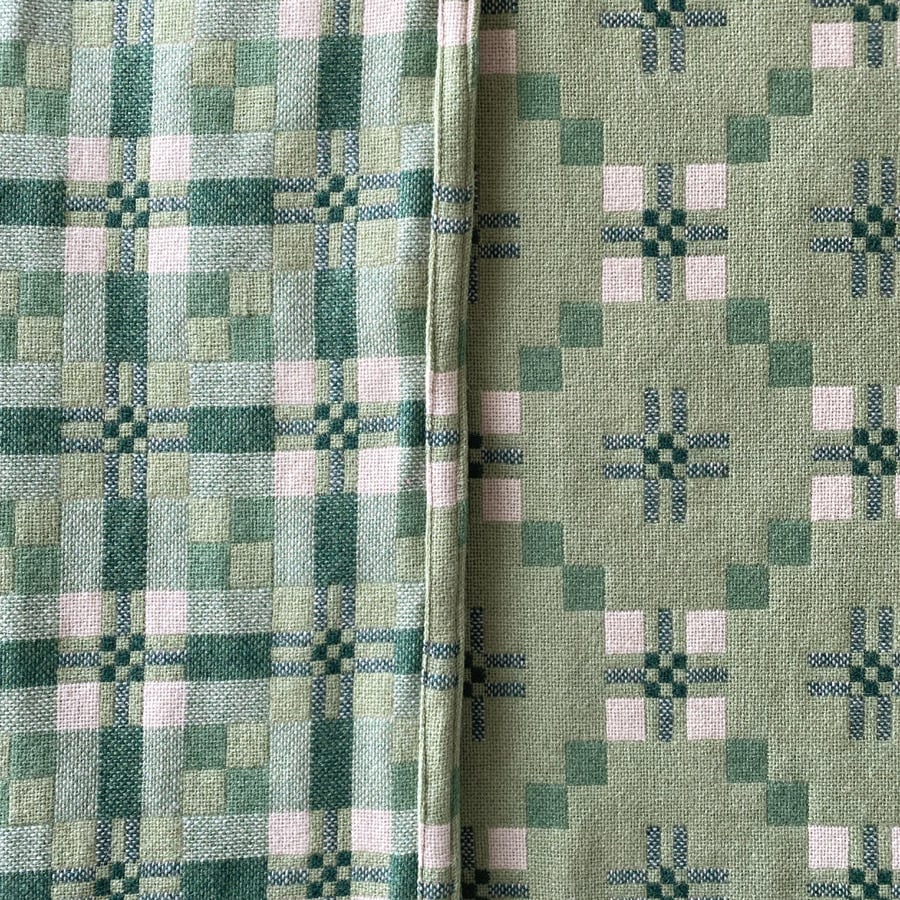 St David's Cross Welsh Throw - Deilin Green