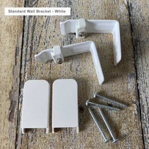 Straight Round Metal Curtain Track - White - Image 4