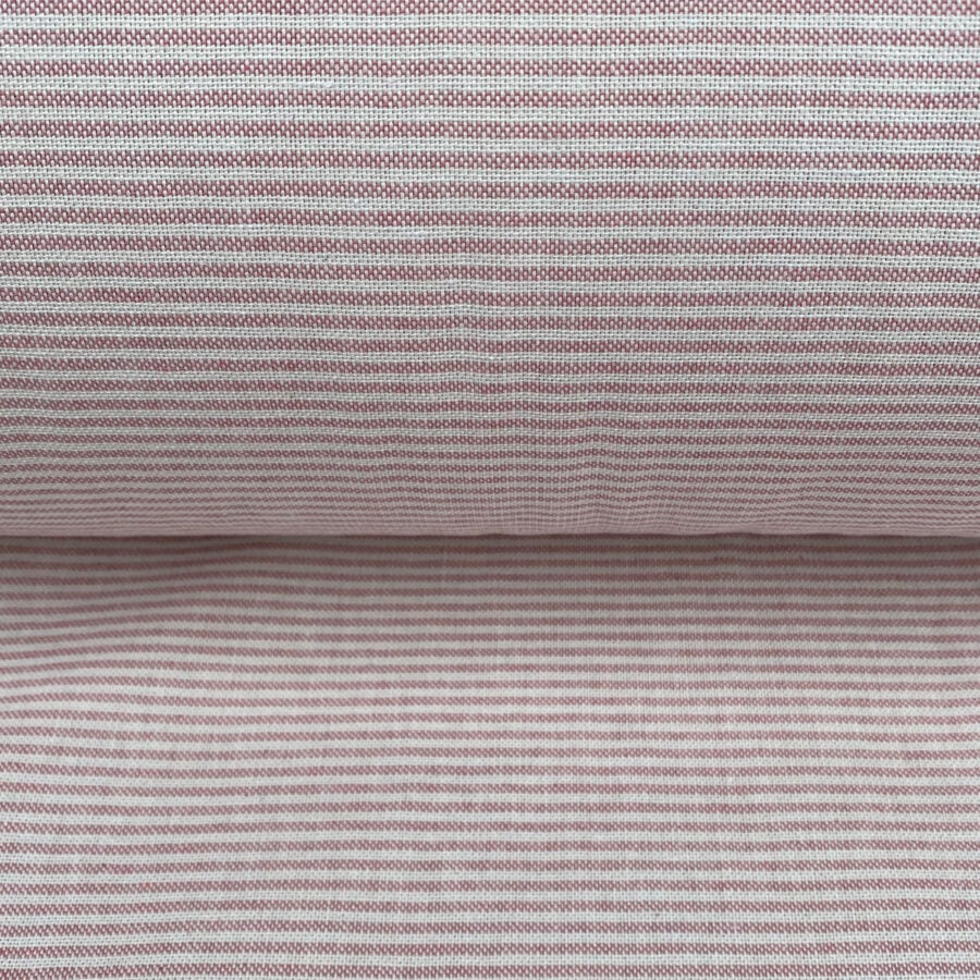 Extra Wide Strand Narrow Stripe - Rose