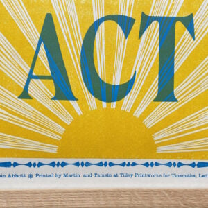 Joy Letterpress Poster by Tamsin  Abbott - Image 3