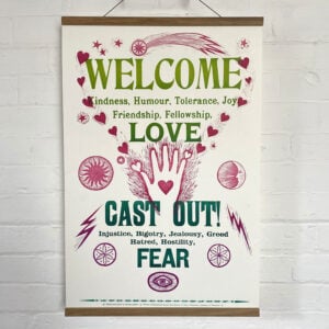 Love Letterpress Poster by Tamsin  Abbott - Image 1