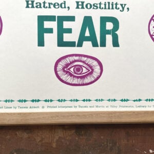Love Letterpress Poster by Tamsin  Abbott - Image 3