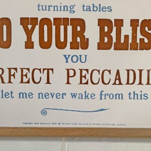 Peccadillo, Letterpress Poster - Image 3