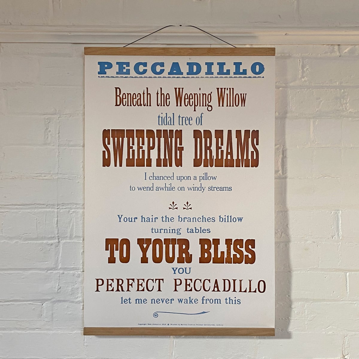 Peccadillo, Letterpress Poster - Image 1