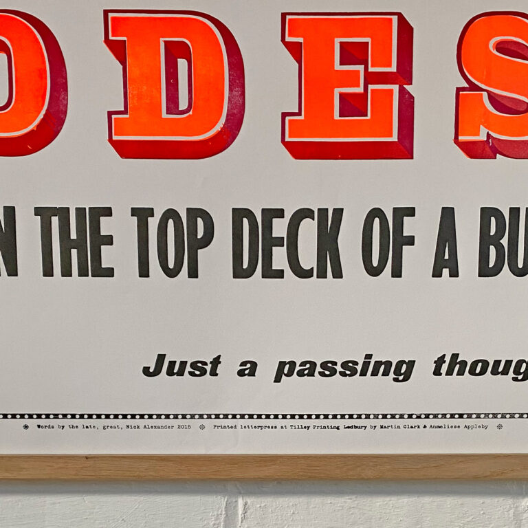 Telepathy, Letterpress Poster - Image 4