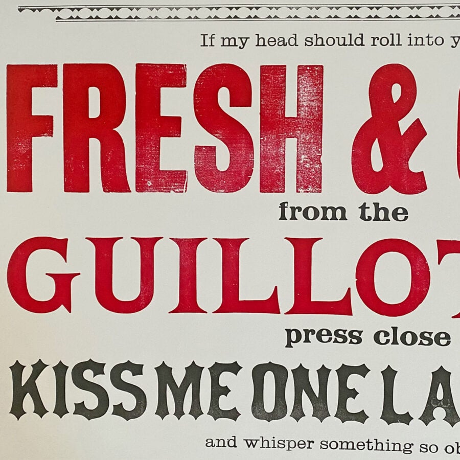 Head, Letterpress Poster
