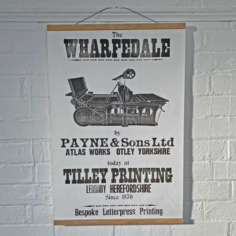 Wharfdale, Letterpress Poster
