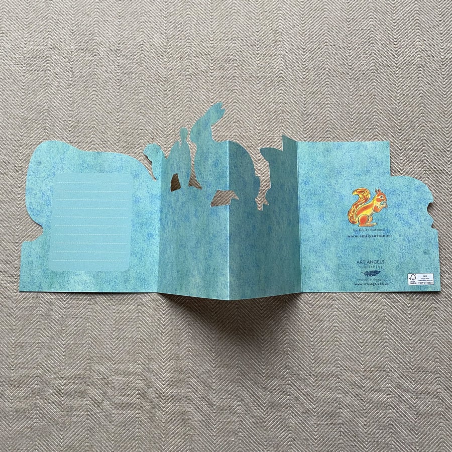 Emily Sutton Concertina Card - Polar Bear