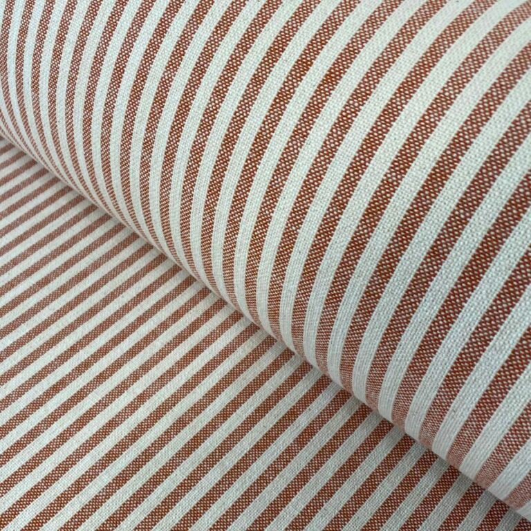 red striped fabric suitable for upholstery