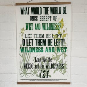 Wildness, Letterpress Poster