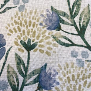 Wild Clover on Ivory - Indigo and Gold - Image 4