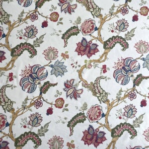 Yasmin on Ivory - Indigo, Red and Sage - Image 2