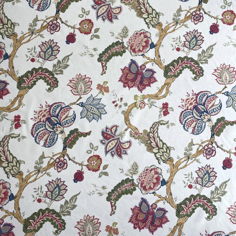 Yasmin on Ivory - Indigo, Red and Sage - Image 2