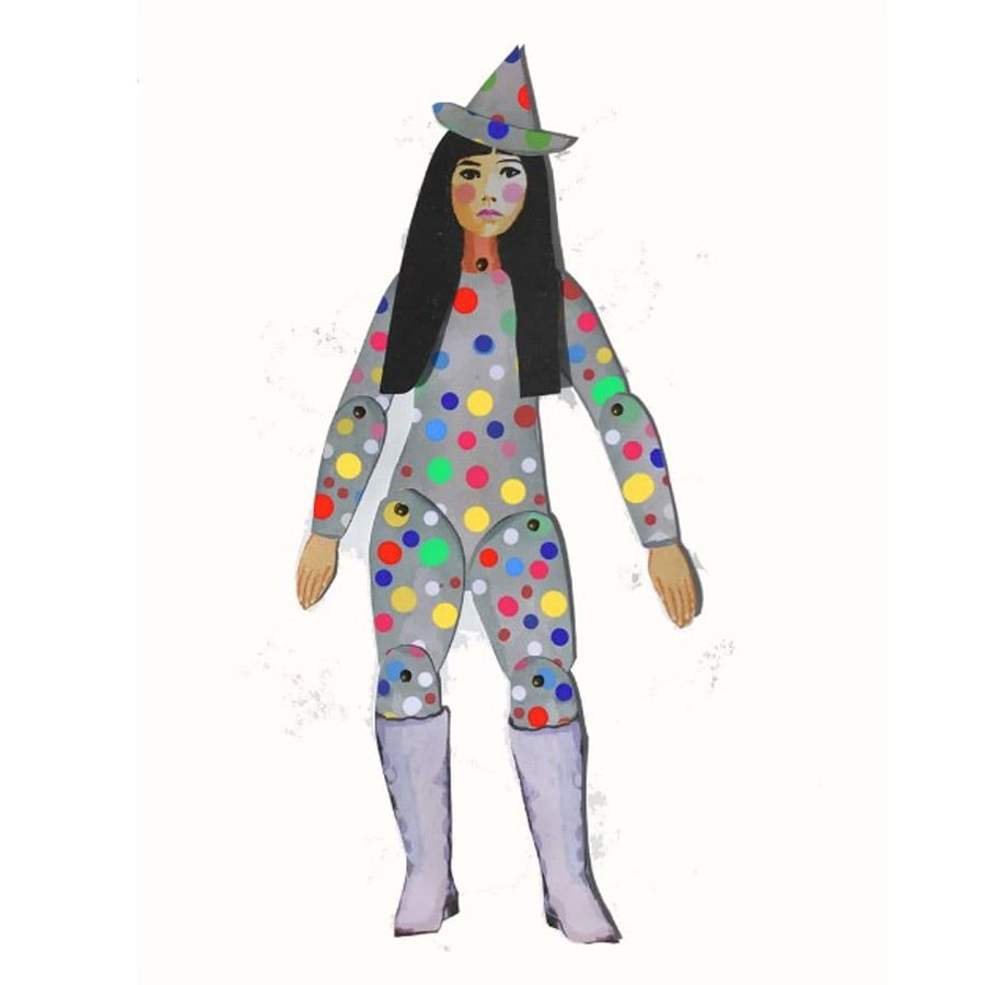 Yayoi Kusama - Cut out & make paper puppet