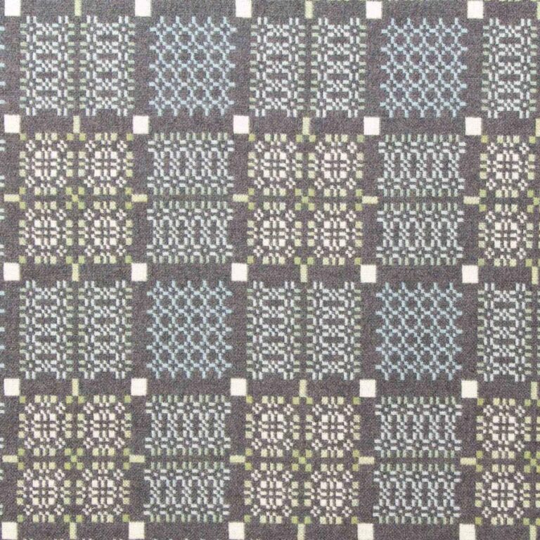 Knot Garden Welsh Throw - Bluestone - Image 2