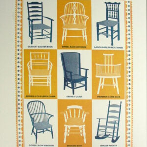 Country Chairs, Unframed Print by James Brown - Image 1