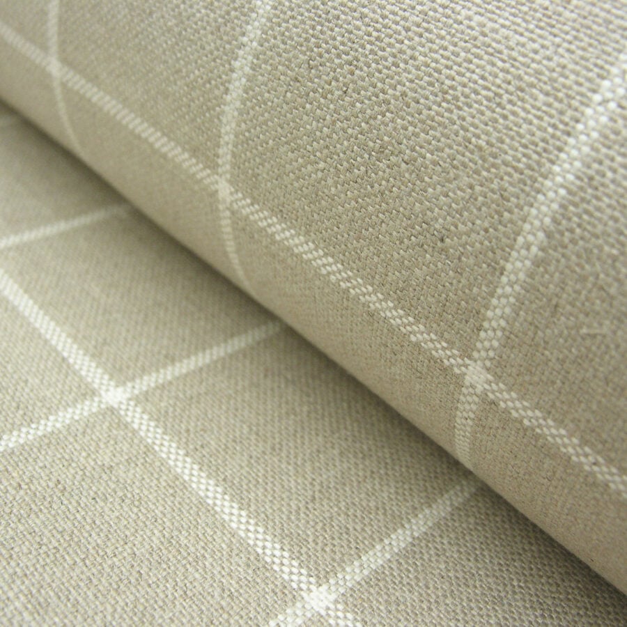 Linen Check - Oatmeal