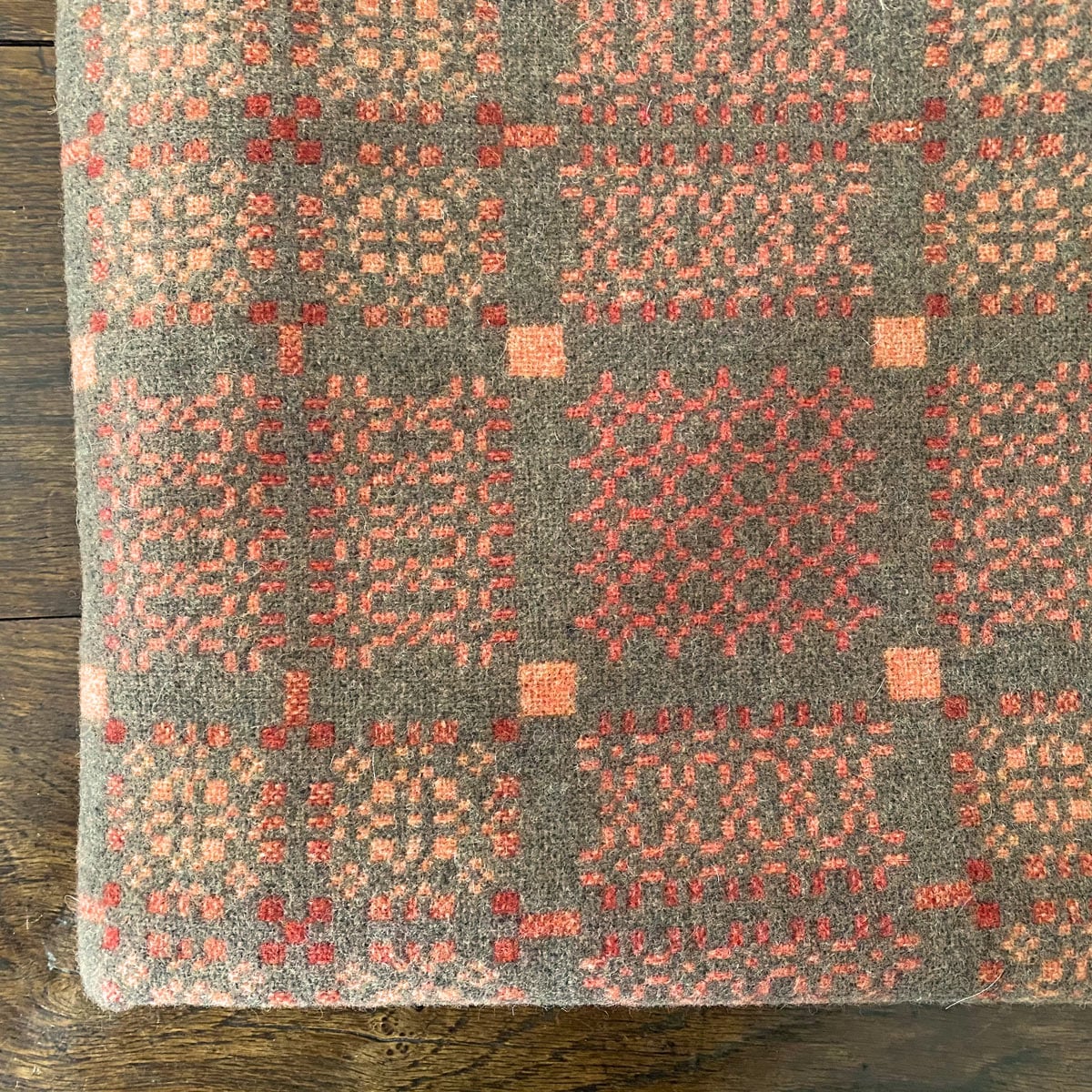 Knot Garden Welsh Throw - Copper - Image 1