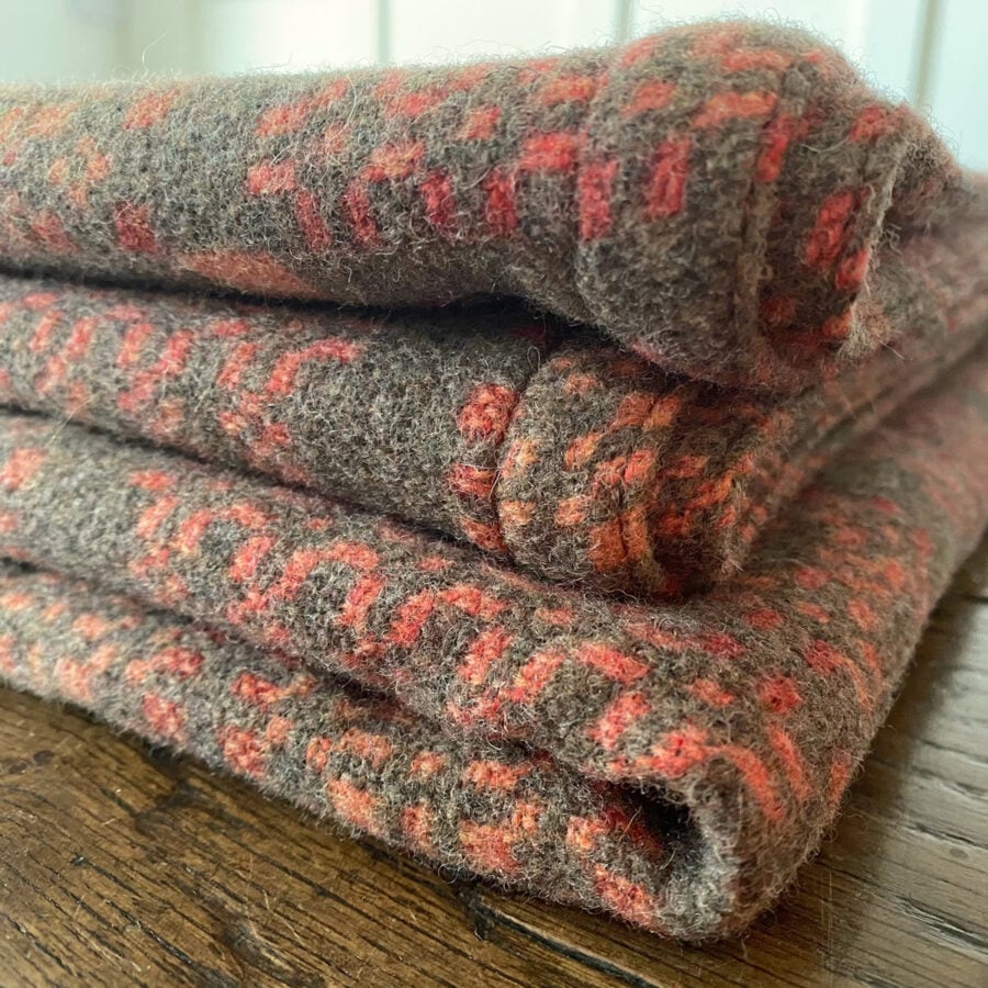 Knot Garden Welsh Throw - Copper