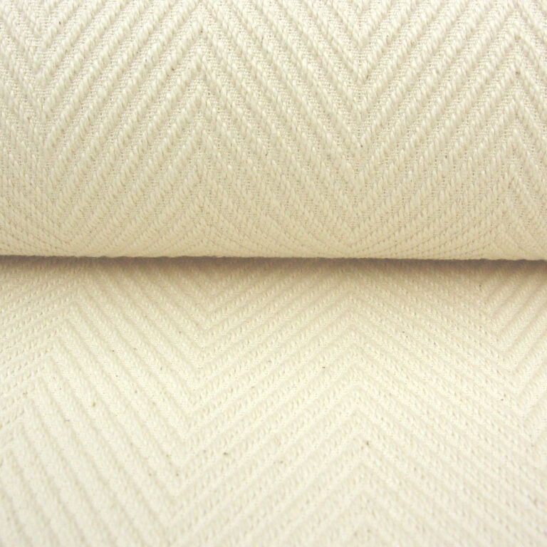 Plantation Cotton Herringbone - Cream - Image 3