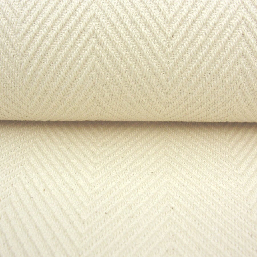 Plantation Cotton Herringbone - Cream