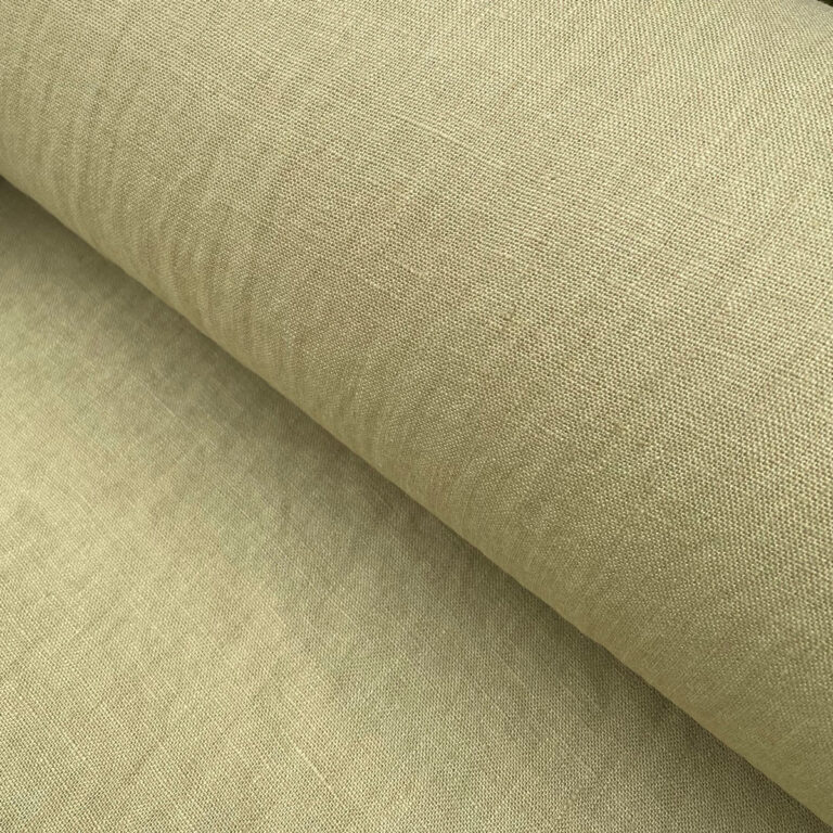Washed Linen Khaki Green - Image 4