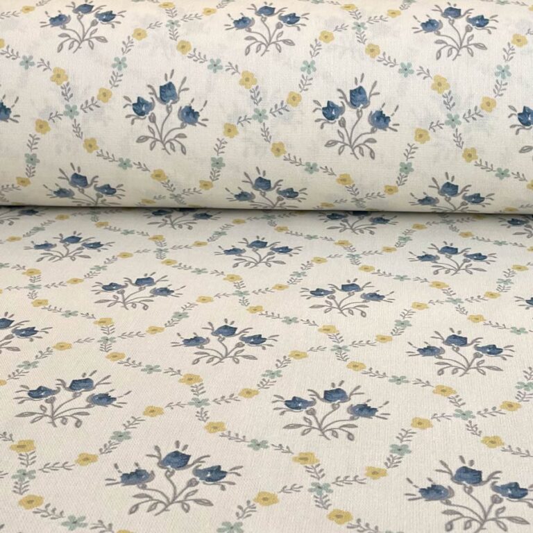 Florence - Indigo & Gold on Ivory - Image 3