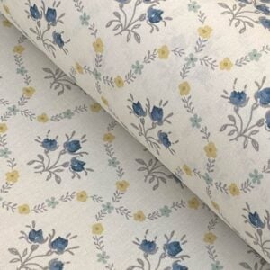 Florence - Indigo & Gold on Ivory - Image 1
