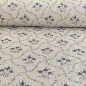 Florence - Indigo & Gold on Natural - Image 3